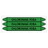 Značení potrubí, chlorovaná voda,3 ks, 355 × 37 mm